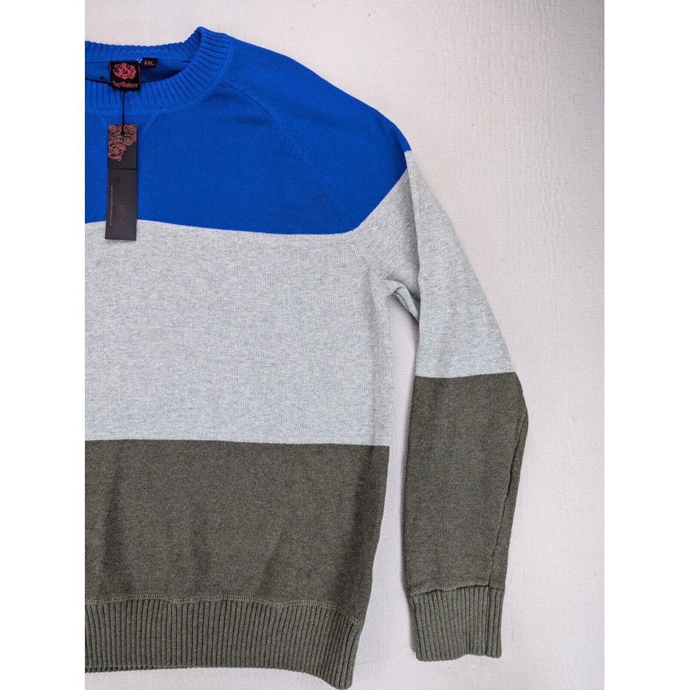 Royal Testimony Sweater Mens Size 2XL Multicolor V-Neck Long Sleeve Classiccore - Picture 4 of 13